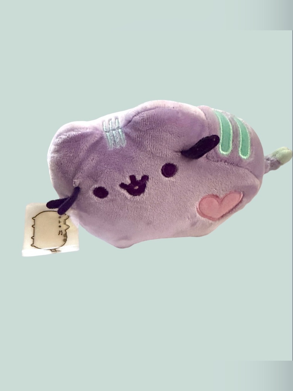 Pusheen Lavender Plush Cat with Mint Accent